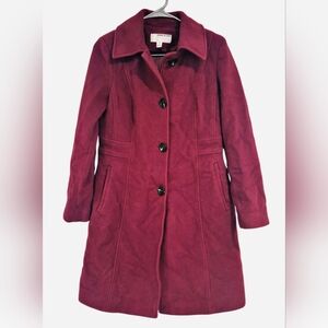 Anne Klein Burgundy Trench Coat